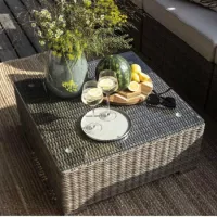 Rattan outdoor side tables