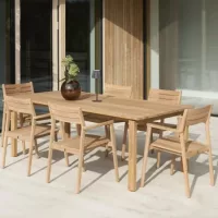 Wooden garden chairs