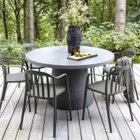 Plastic garden chairs