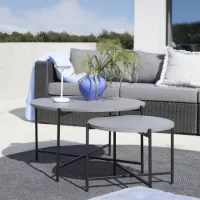 Stone / ceramic / cement outdoor side tables